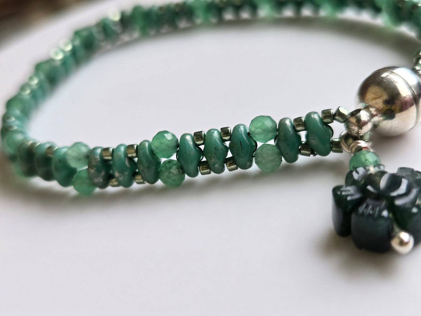 Green Aventurine Handbeaded Healing Bracelet