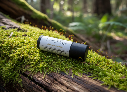 Tallow Butter, Jojoba & Macadamia Lip Balm, Lip Treatment, Lip Butter