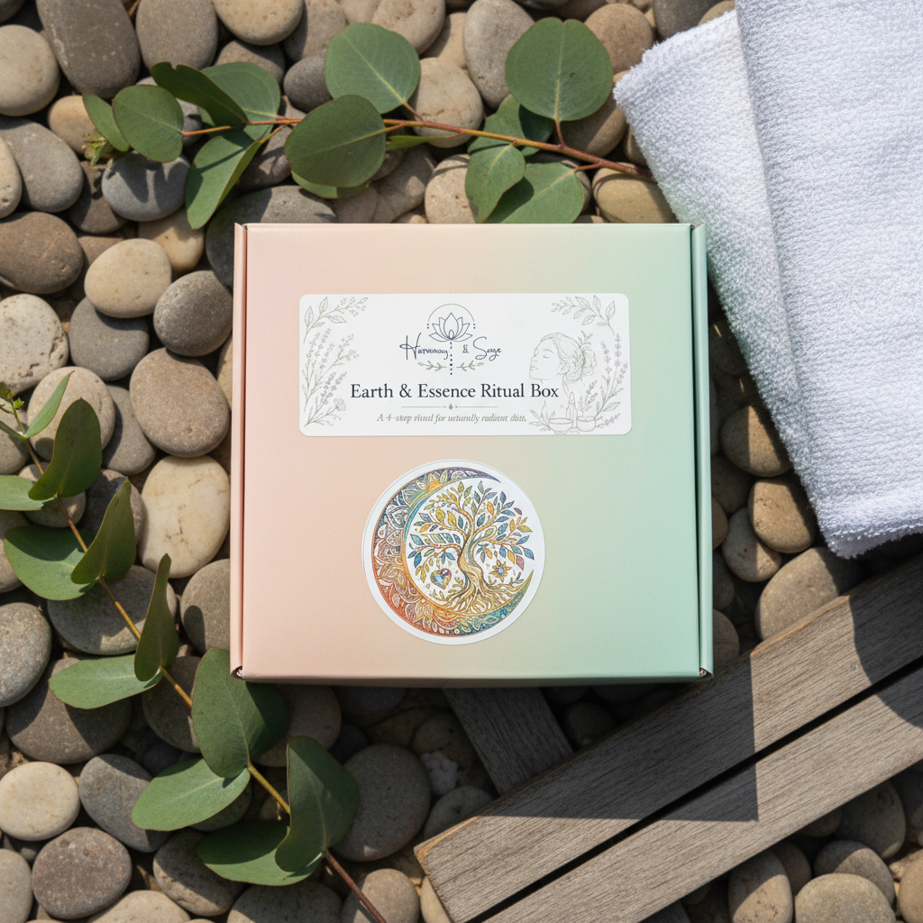 Earth & Essence Ritual Box, Facial Care, Face Care Box, Self Care, Herbal Box, Spa Day, Skincare Gift Box