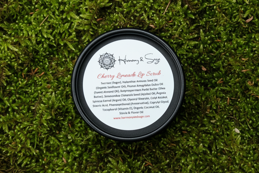 Lip Scrub, Exfoliation, Sunflower & Coconut Oil, Sugar Scrub, Sweet Almond Oil, Vitamin E