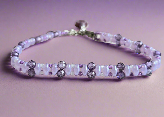 Amethyst Beaded Bracelet