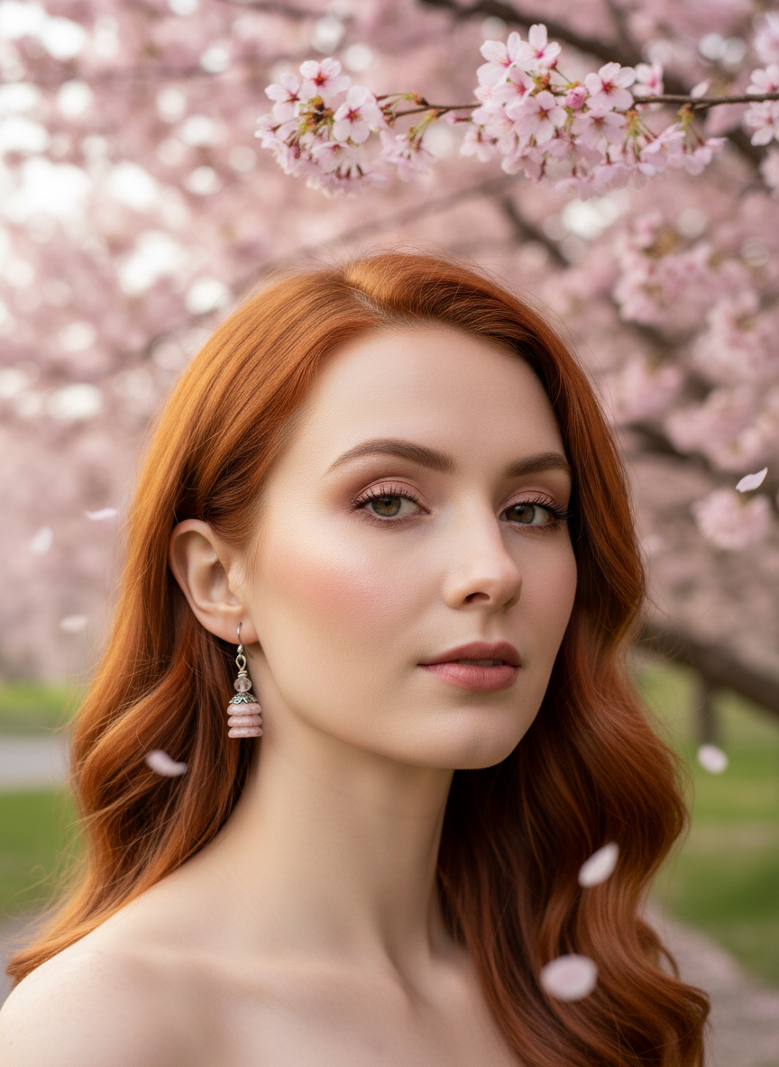 Pink Piggy Picasso Earrings,  Steel, Fishhook, Czech Earrings