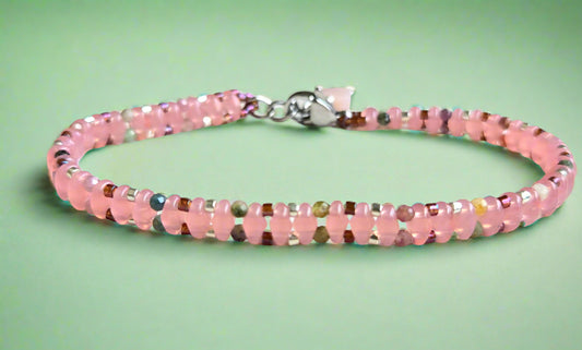 Watermelon Tourmaline Bracelet