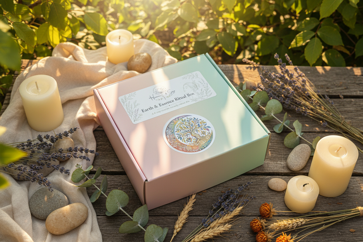 Earth & Essence Ritual Box, Facial Care, Face Care Box, Self Care, Herbal Box, Spa Day, Skincare Gift Box