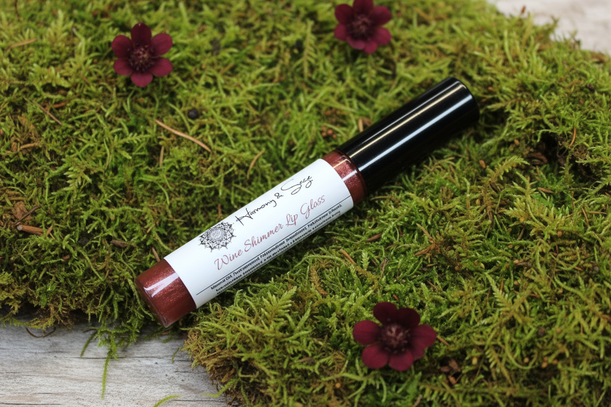 Lip Gloss, Olive Oil,  Sunflower Oil, Shimmer Gloss, Tinted, Mica