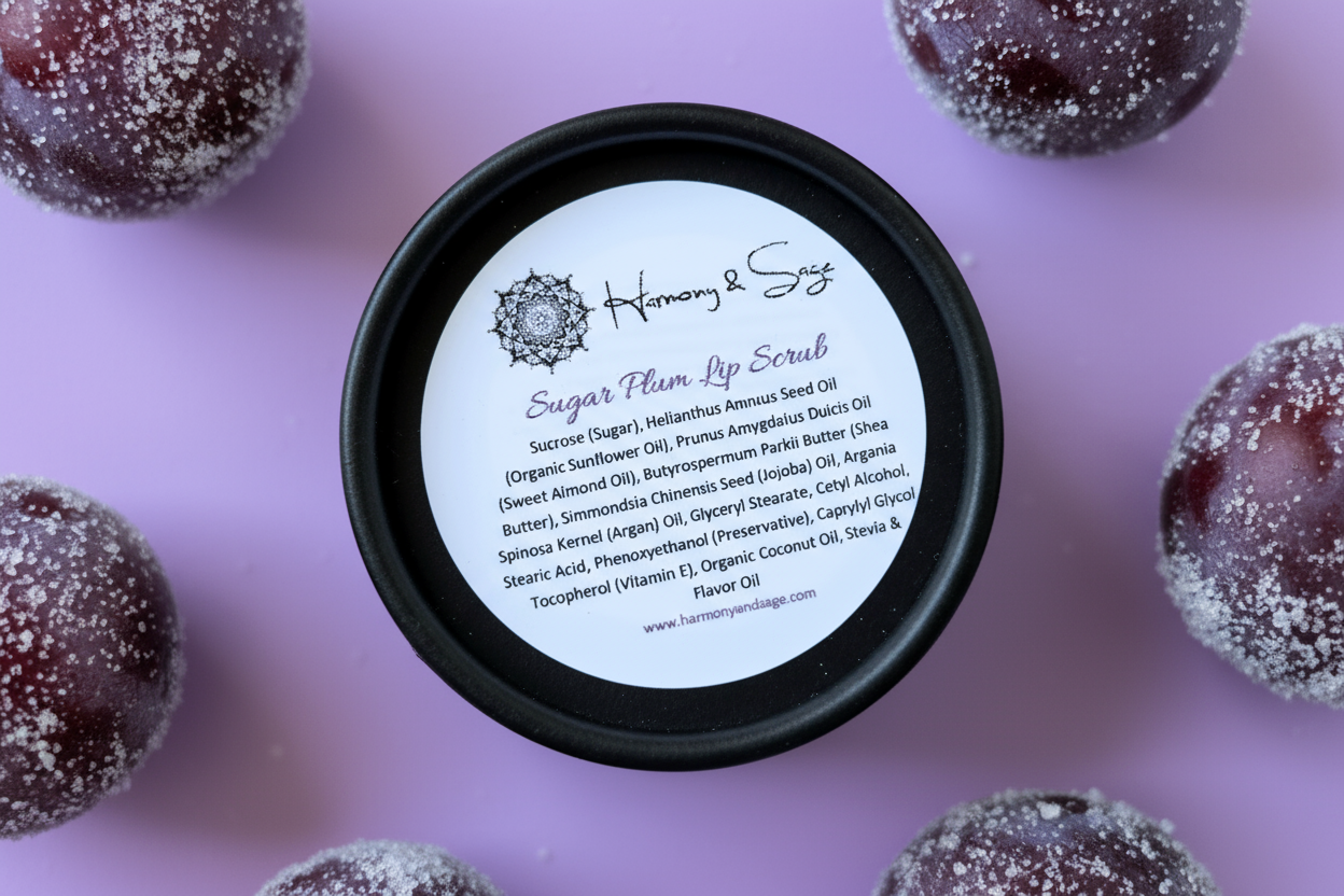 Lip Scrub & Avocado Lip Balm Set, Dry Lip Healing, Gift Set, Lip Exfoliation