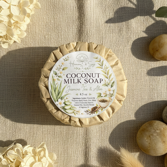 Jasmine Tea & Aloe Coconut Milk Soap (Detergent Free), Summer Edition