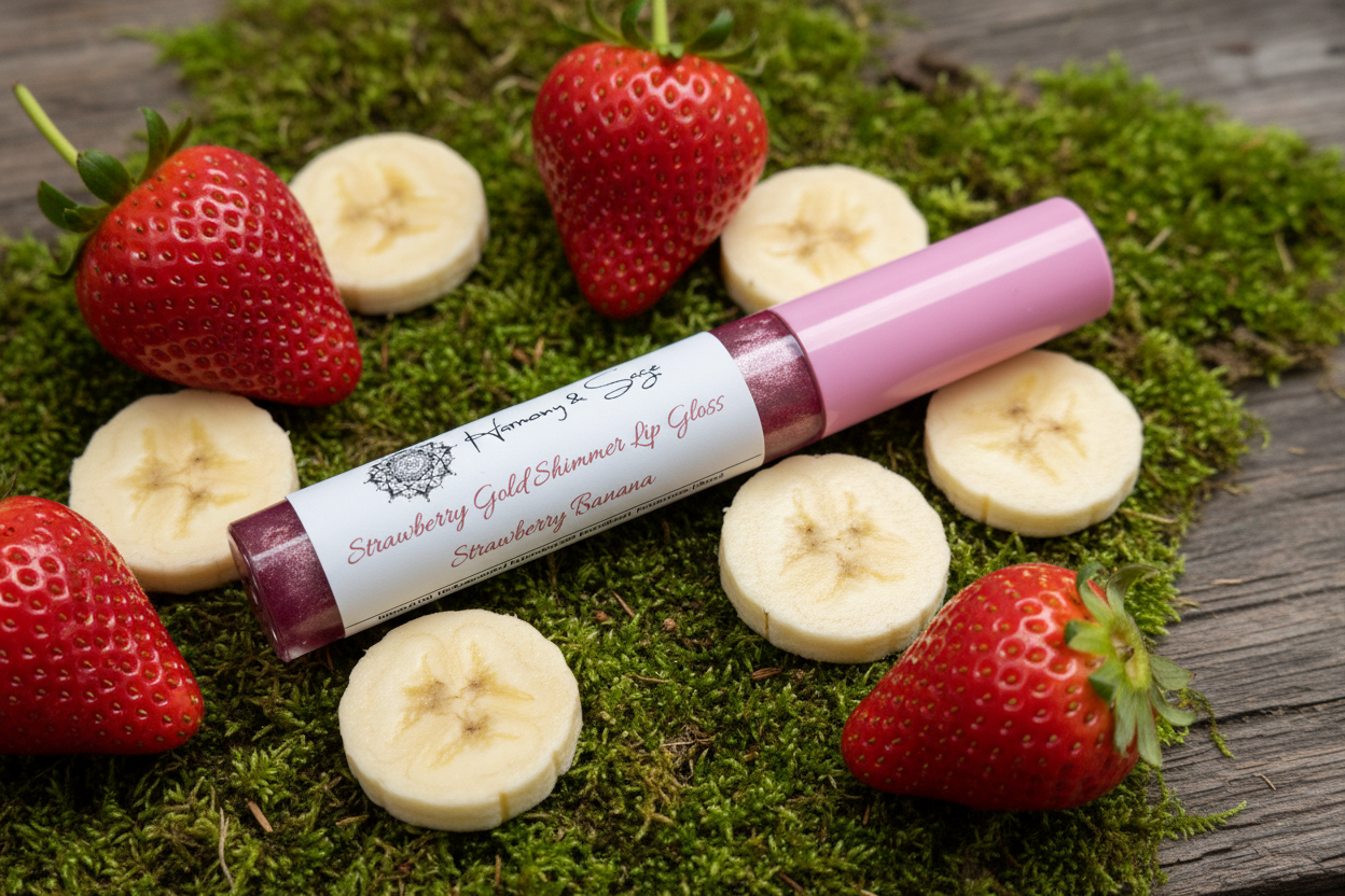 Lip Gloss, Olive Oil,  Sunflower Oil, Shimmer Gloss, Tinted, Mica