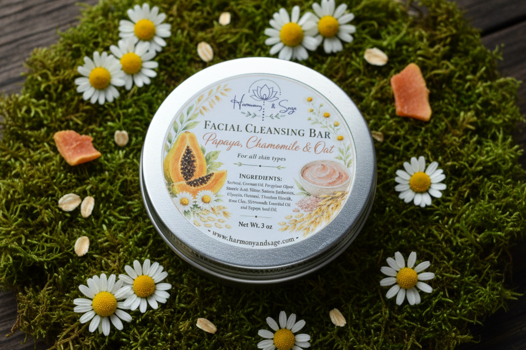 Facial Cleansing Bar (Detergent Free), Face Bar, Dry Skin Bar, All Skin Types