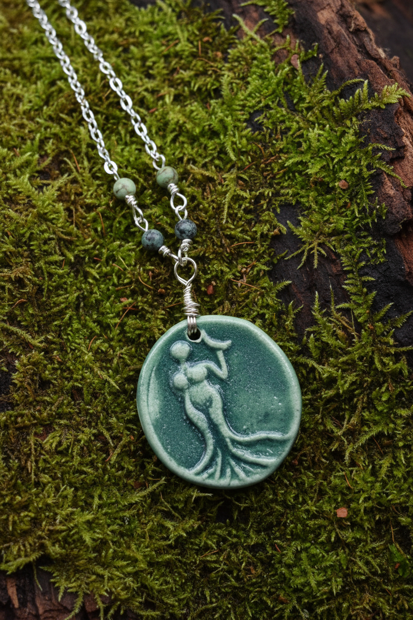 Green Goddess & African Turquoise Necklace, Clearance