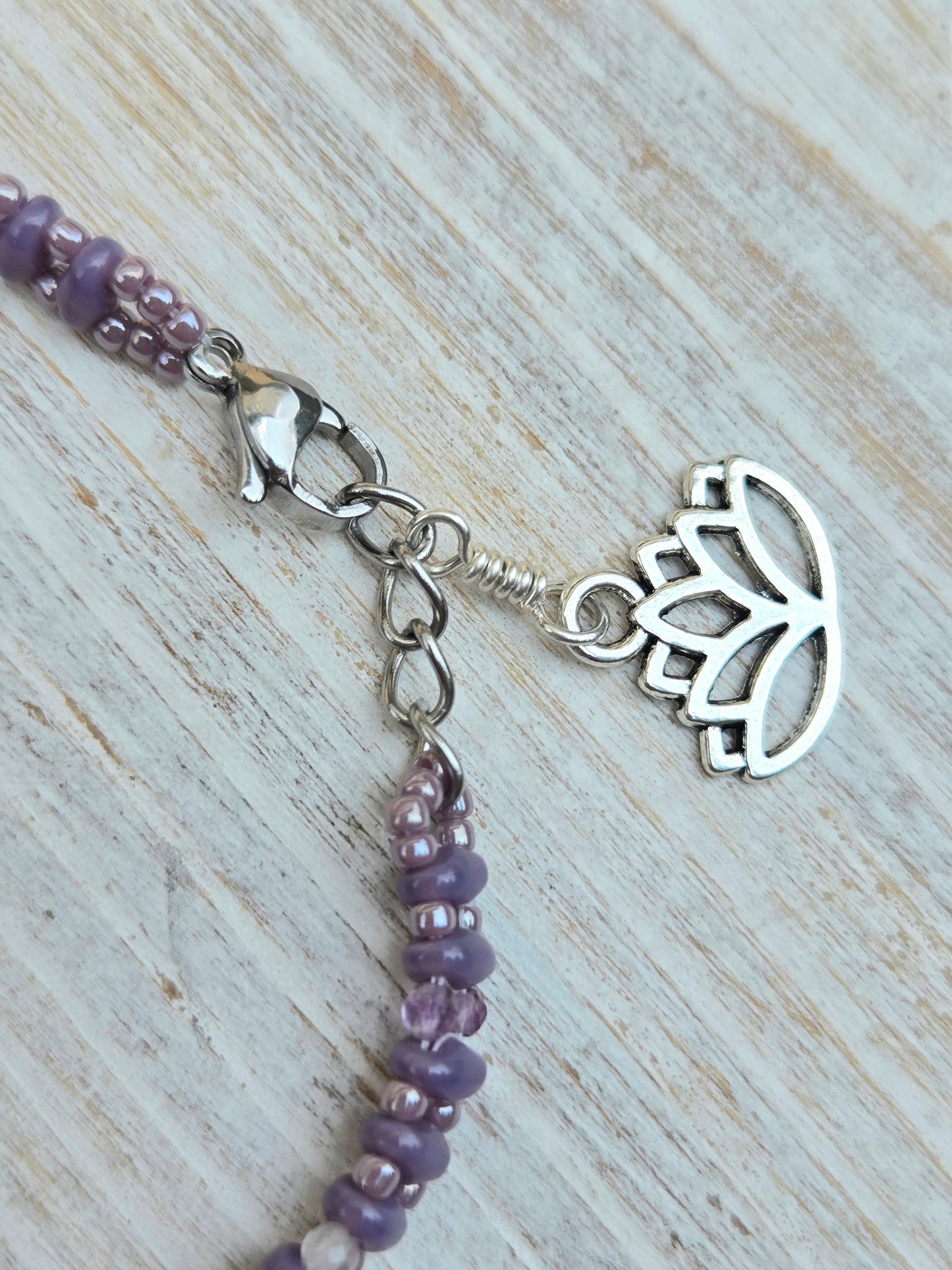Fluorite Handbeaded Healing Bracelet