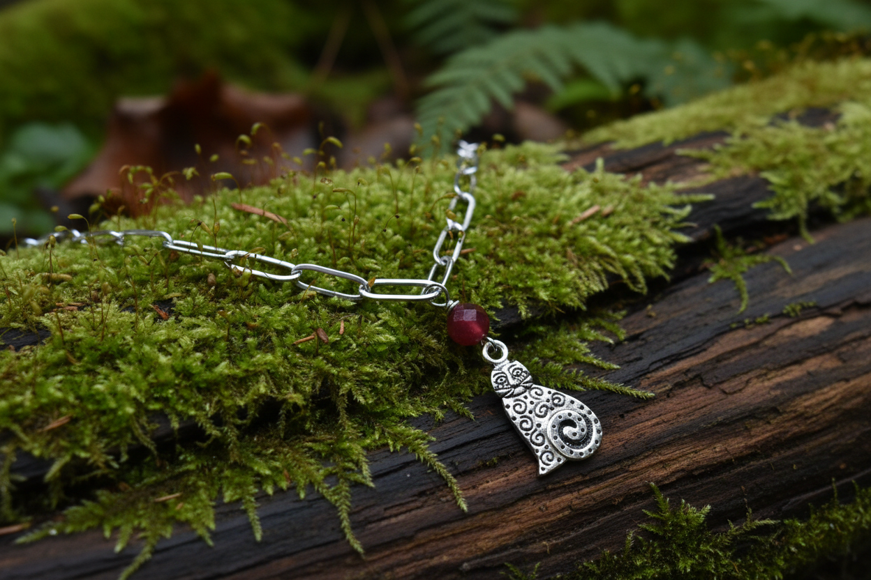 Paperclip Charm Bracelet, Steel, Animal Sanctuary, Gemstone,  Charity