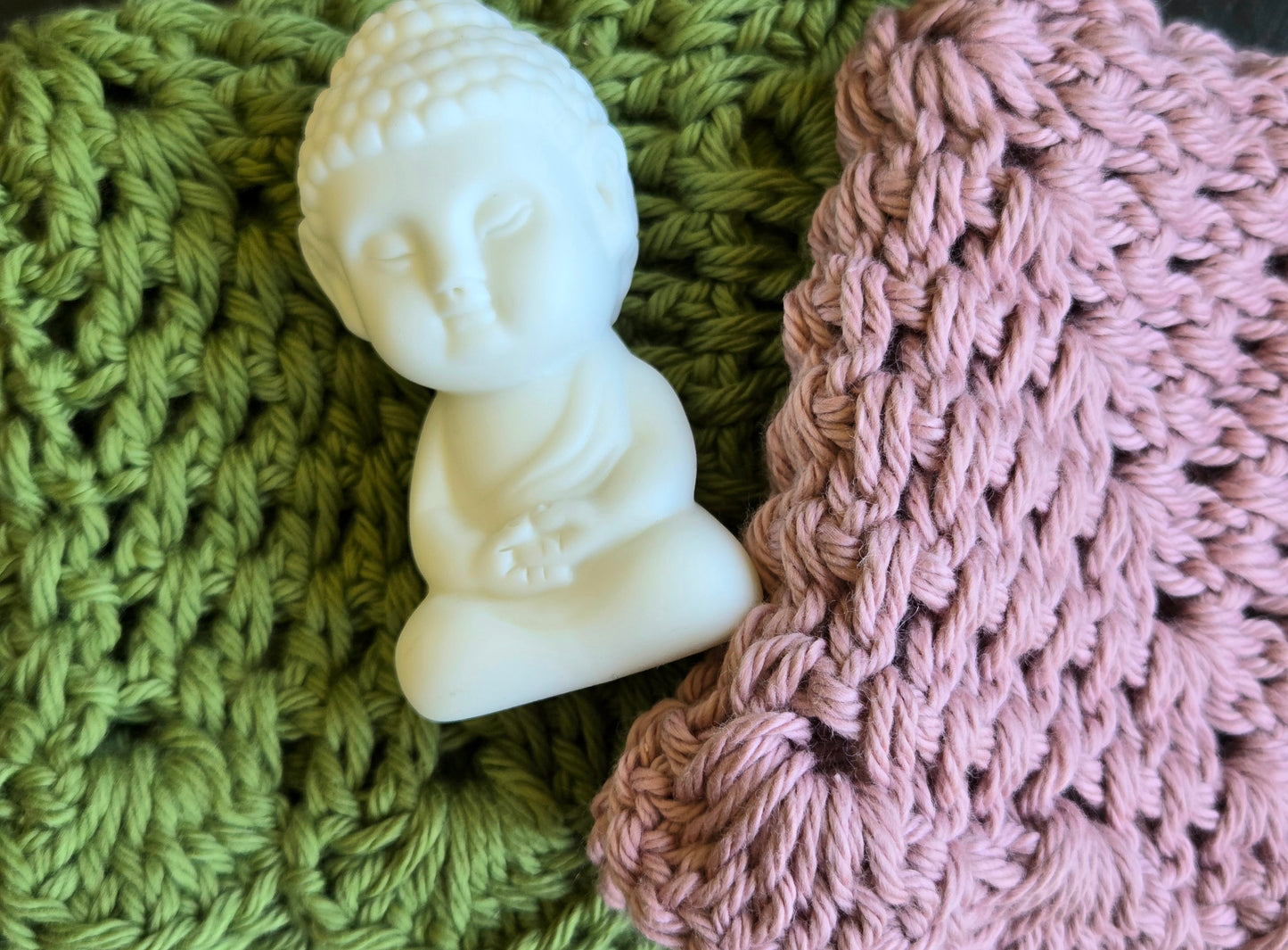 Handmade Scalloped Crochet Facial Washcloth