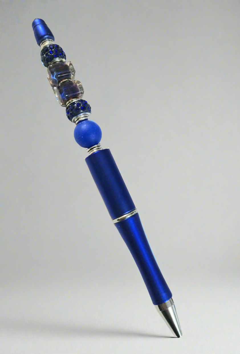 Cobalt Blue Lampwork Pen 