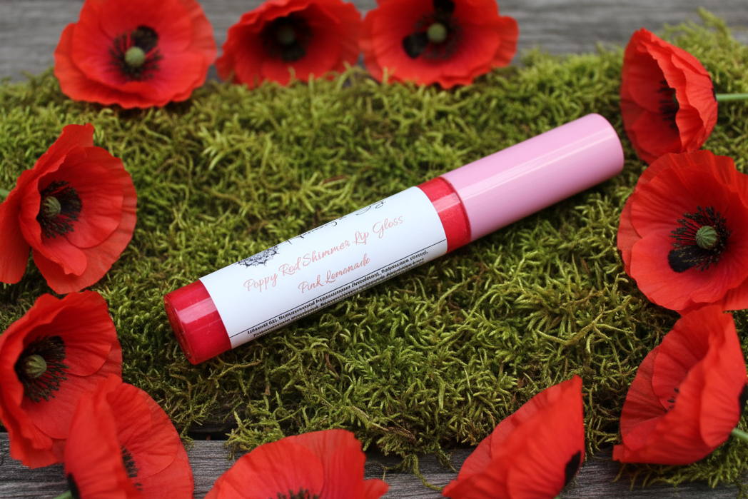 Lip Gloss, Olive Oil,  Sunflower Oil, Shimmer Gloss, Tinted, Mica