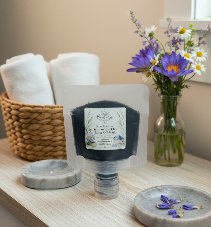 Face Mask, Jojoba Oil, Anhydrous Rinse Off Mask,  Vitamin E, Facial Treatment, Spa Treatment, Spatula