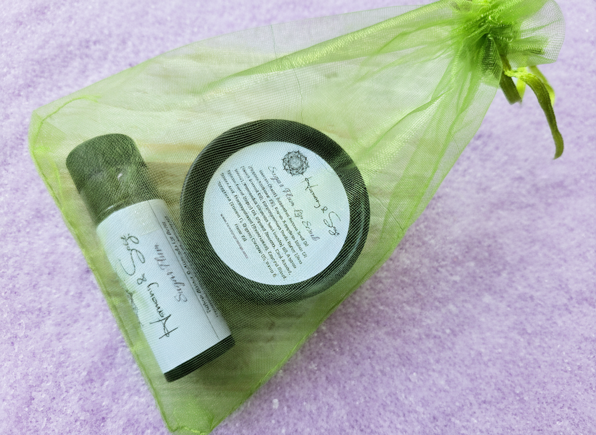Lip Scrub & Avocado Lip Balm Set, Dry Lip Healing, Gift Set, Lip Exfoliation