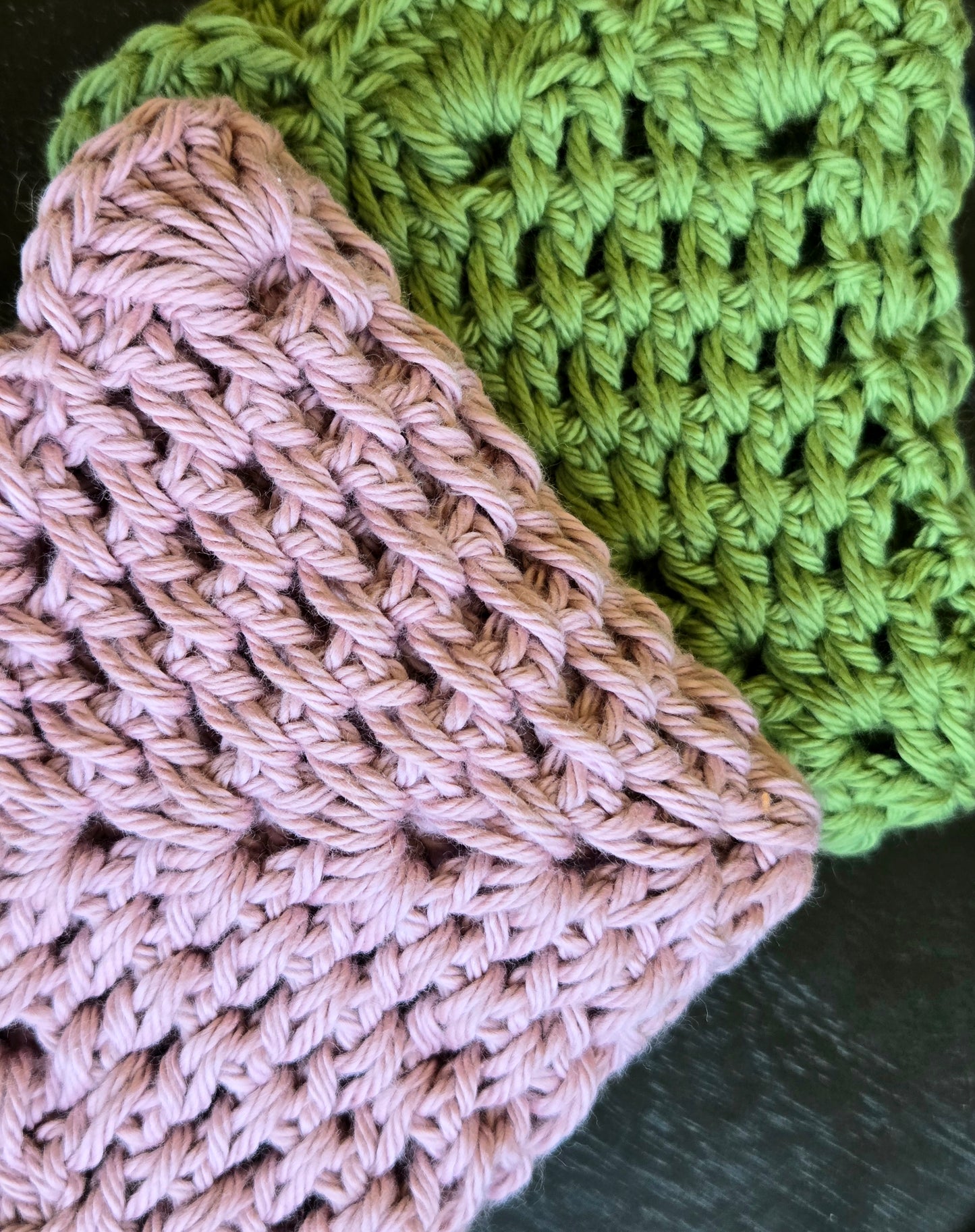 Handmade Scalloped Crochet Facial Washcloth