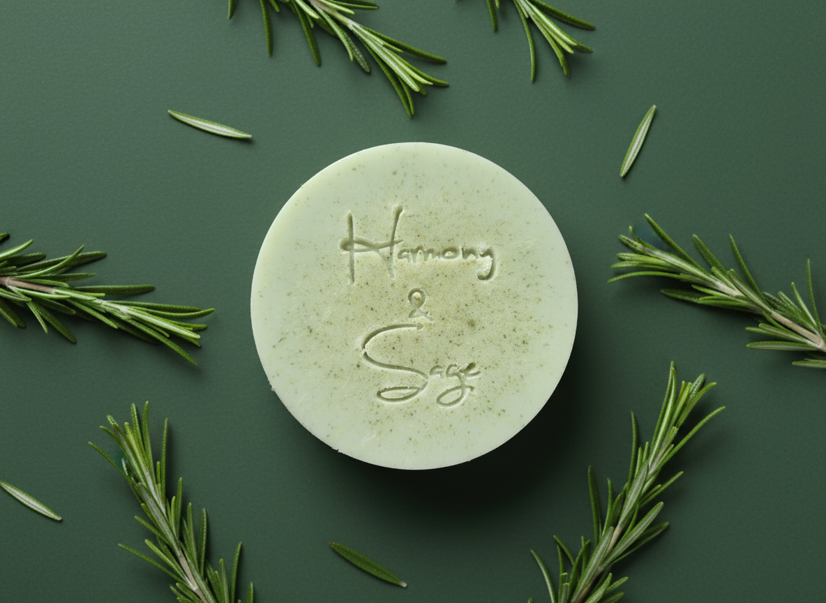 Rosemary Coconut Milk Soap (Detergent Free), Holiday Soap, French Green Clay Soap