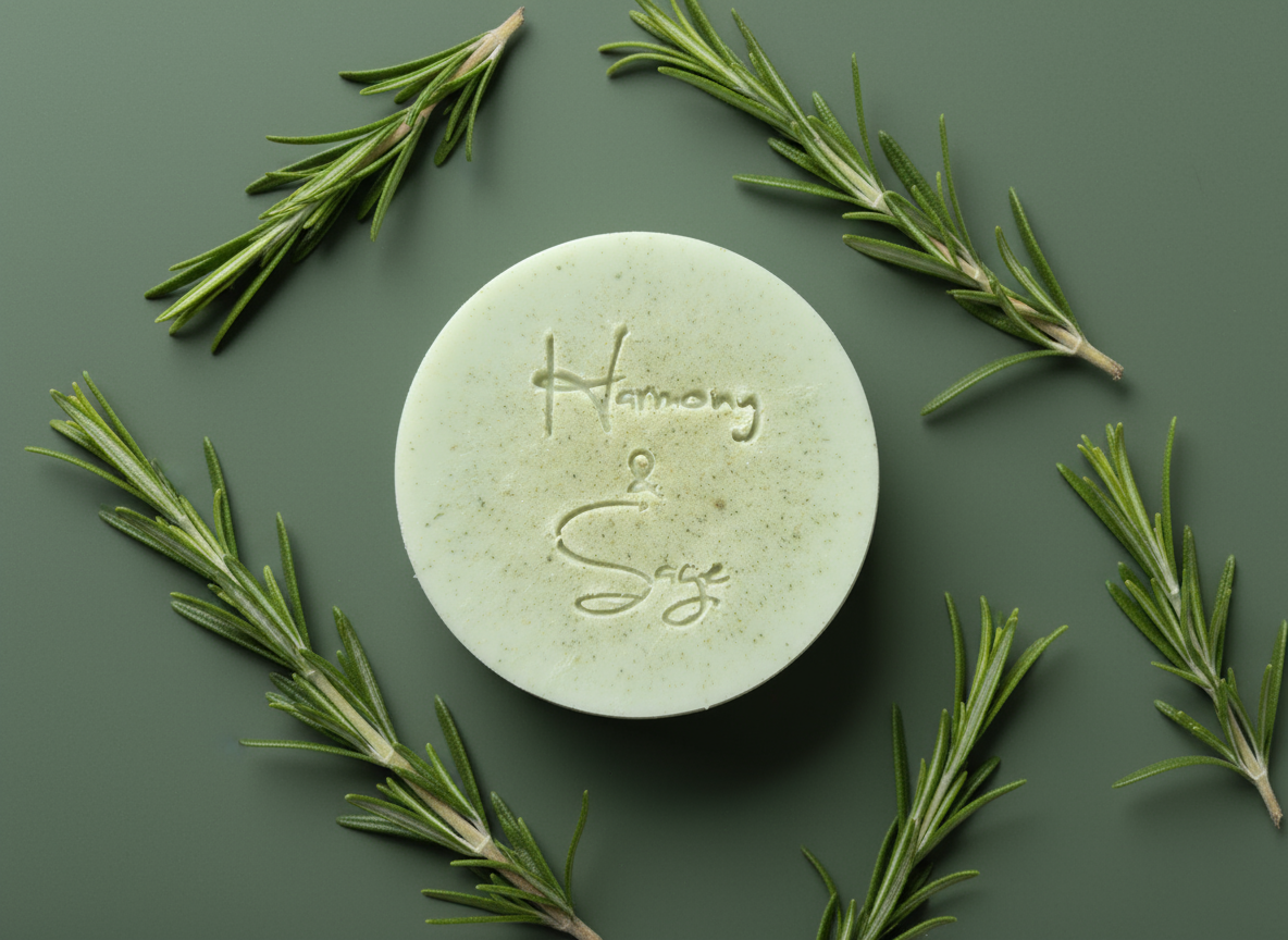 Rosemary Coconut Milk Soap (Detergent Free), Holiday Soap, French Green Clay Soap