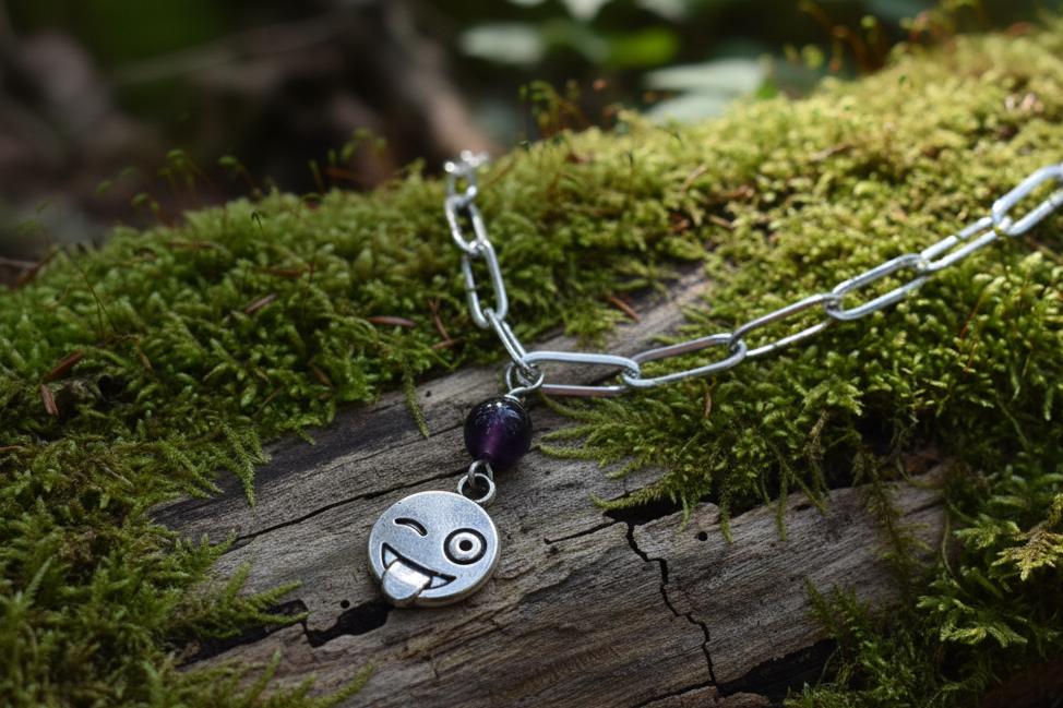 Paperclip Charm Bracelet, Steel, Animal Sanctuary, Gemstone,  Charity