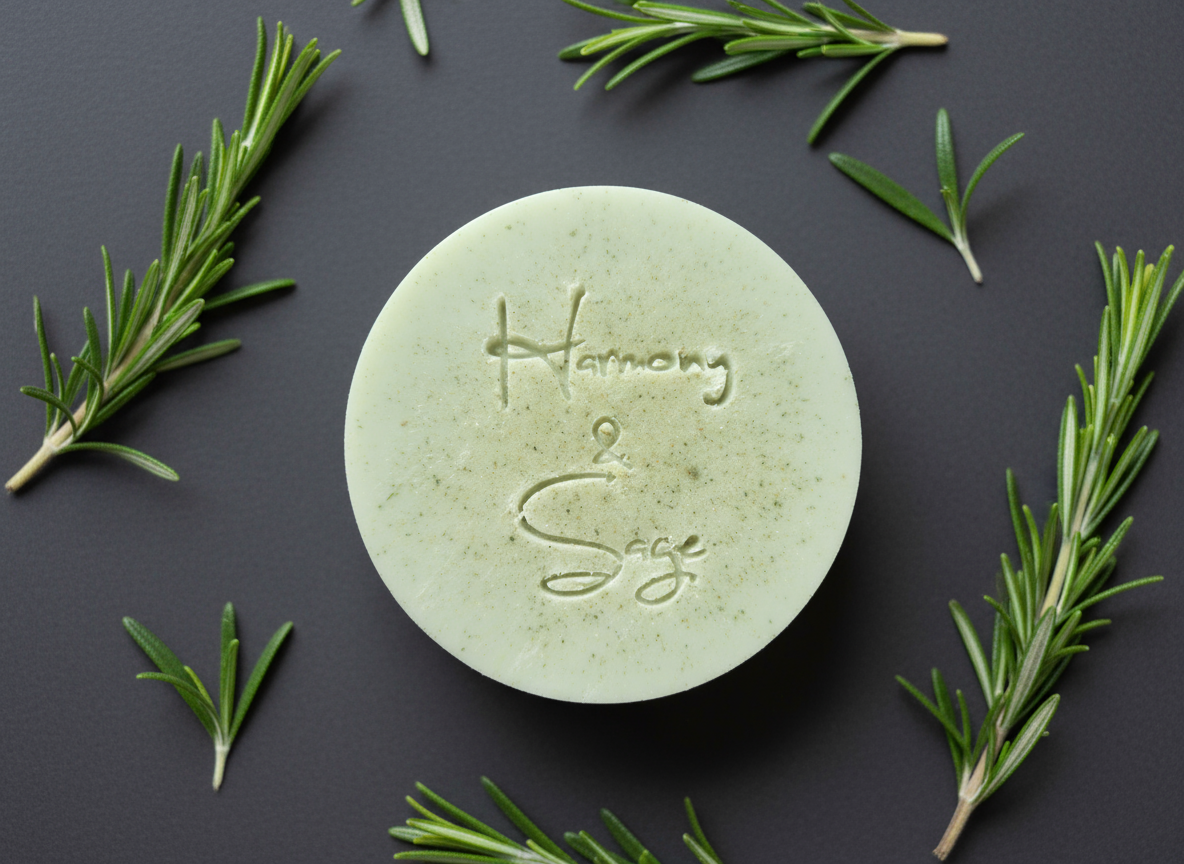 Rosemary Coconut Milk Soap (Detergent Free), Holiday Soap, French Green Clay Soap