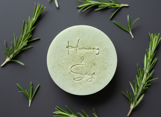 Rosemary Coconut Milk Soap (Detergent Free), Holiday Soap, French Green Clay Soap