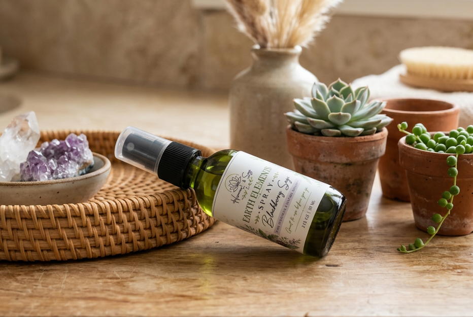 Bathroom Spray, Earth Elements Spray, Lavatory Spray, Toilet Spray, 2 oz