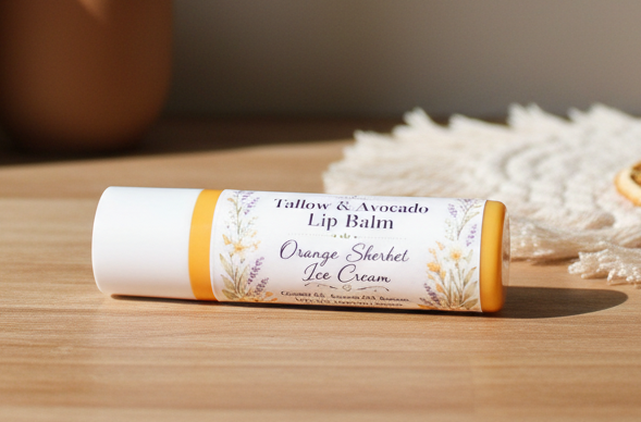 Twist Tube, Tallow Butter & Avocado Lip Balm, Lip Butter