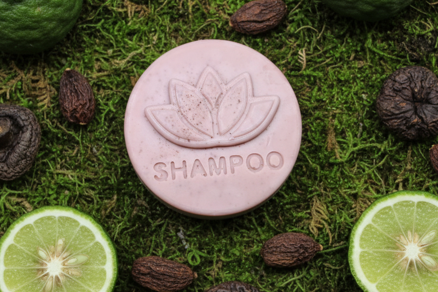 Shikakai & White Tea Shampoo Bar for All Hair Types 3 oz (Sweet Bergamot & Tea Blossom), Scalp Care, Plastic Free, Eco-friendly, Rose Clay, White Tea - Harmonyandsage
