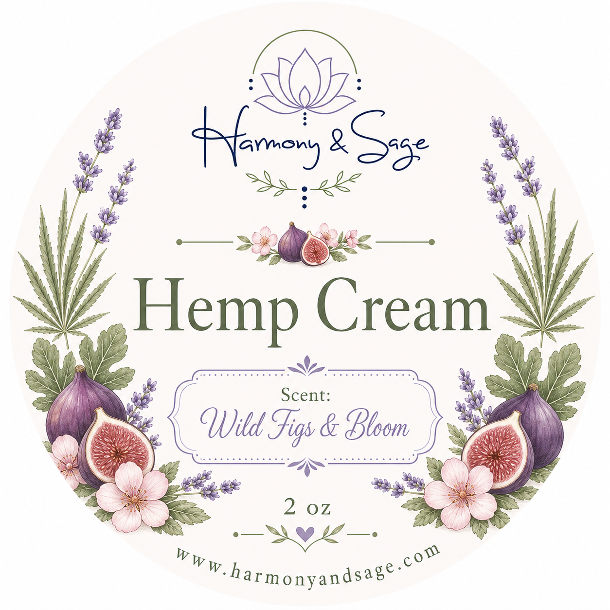 Wild Figs & Bloom Hemp Cream, Whipped Moisturizer, Lotion, Floral