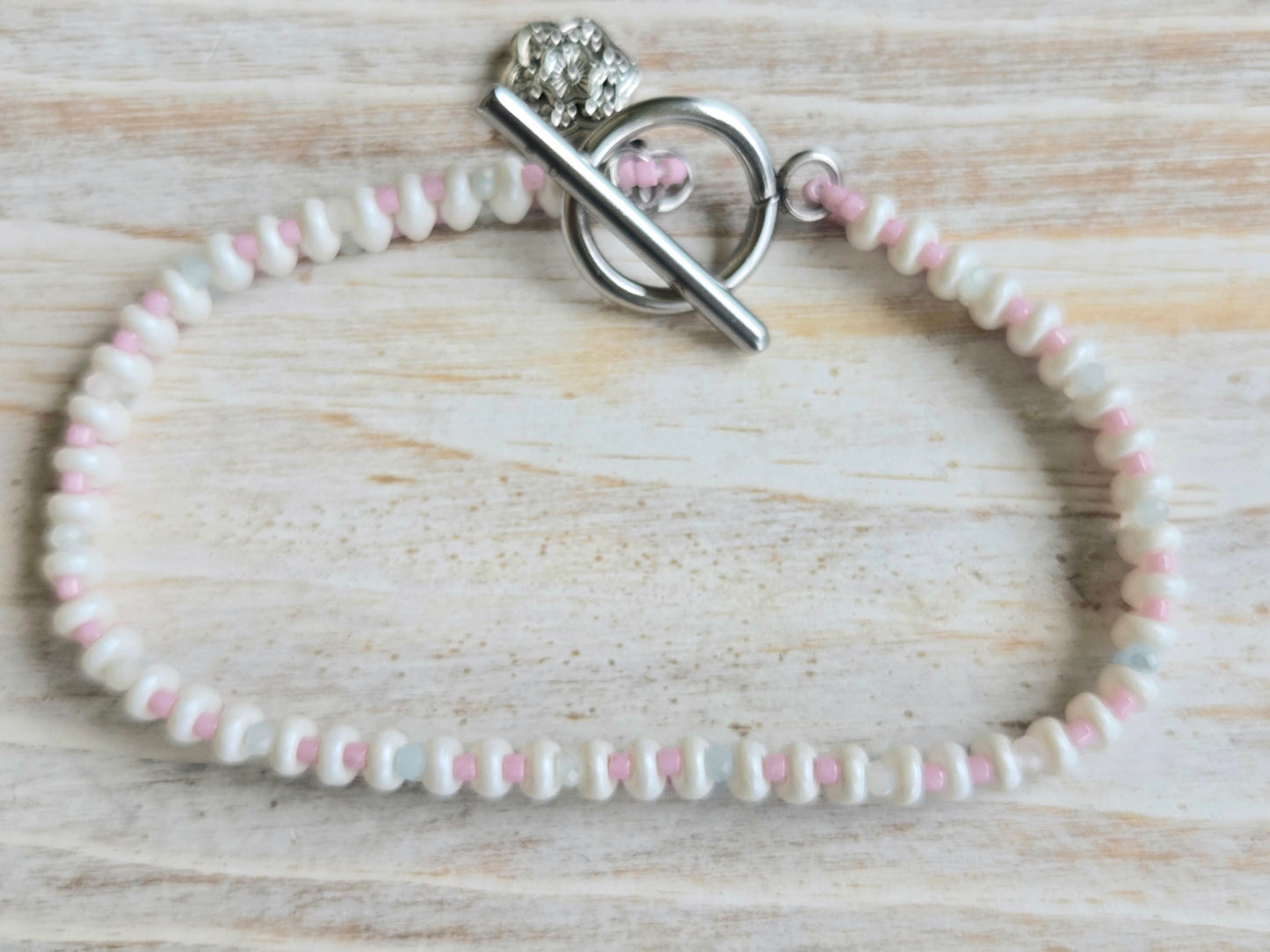 Beryl Handbeaded Healing Bracelet