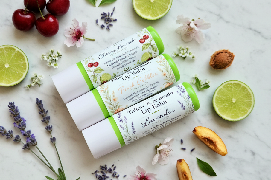 Twist Tube, Tallow Butter & Avocado Lip Balm, Lip Butter