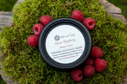 Rustic Raspberry Hemp Cream, Whipped Moisturizer, Lotion, Fruity