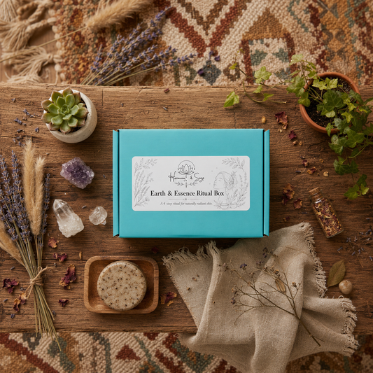 Earth & Essence Ritual Box, Facial Care, Face Care Box, Self Care, Herbal Box, Spa Day, Skincare Gift Box