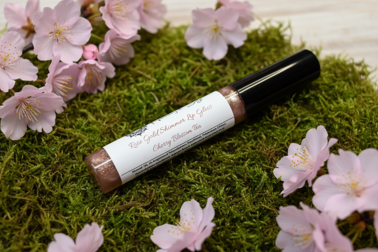 Lip Gloss, Olive Oil,  Sunflower Oil, Shimmer Gloss, Tinted, Mica