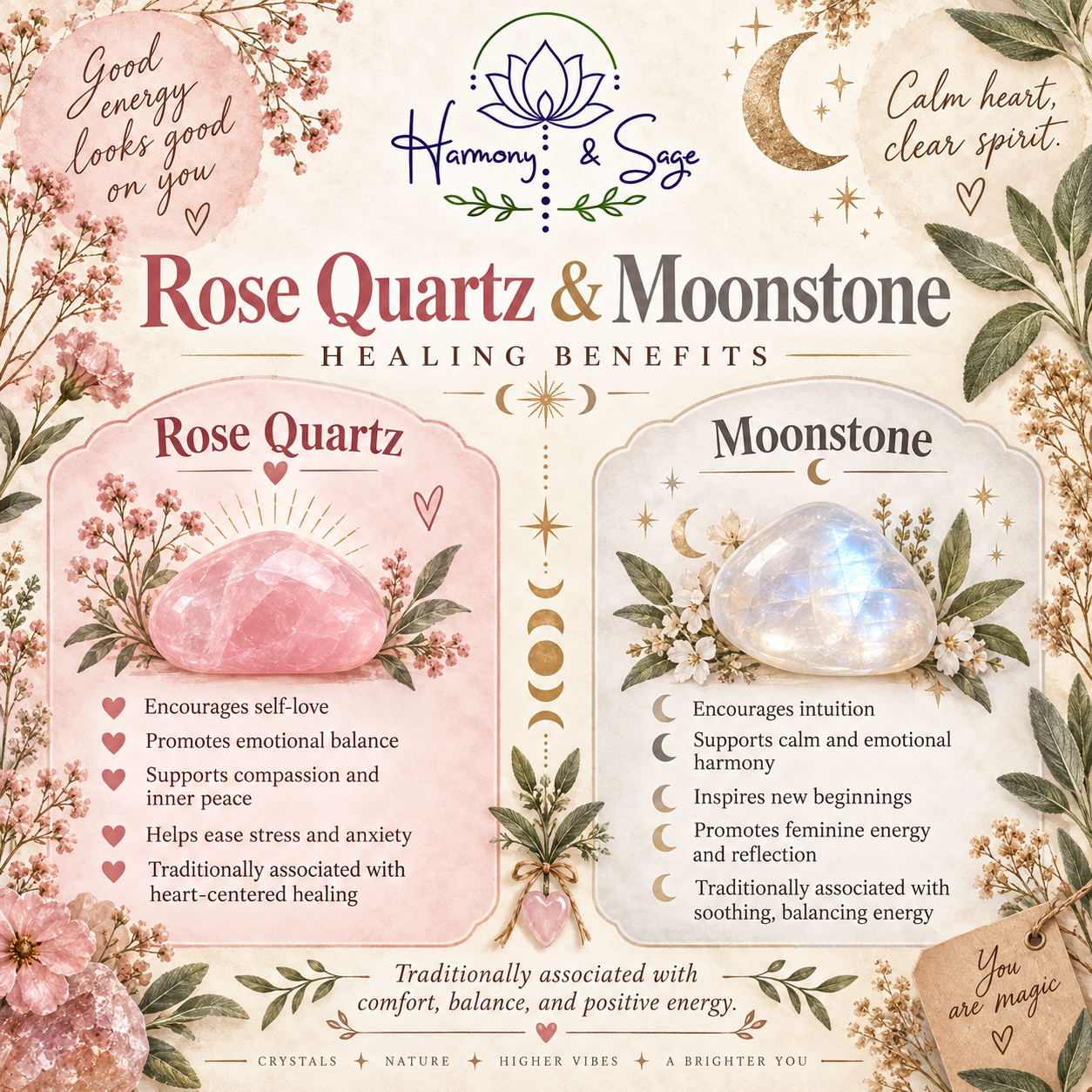 Rose Quartz & Blue Flash Moonstone Gemstone Bracelet, Pink & White Stretch Bracelet, Lotus Bracelet, Anxiety Bracelet