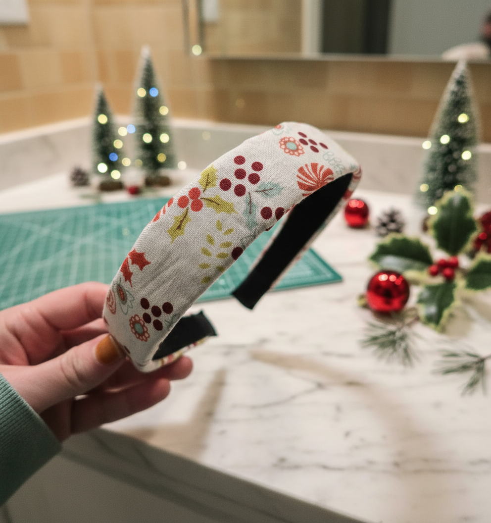 Fabric Lined Headband, Hair Accessories, Fabric 1", 2", 1/2" Headband