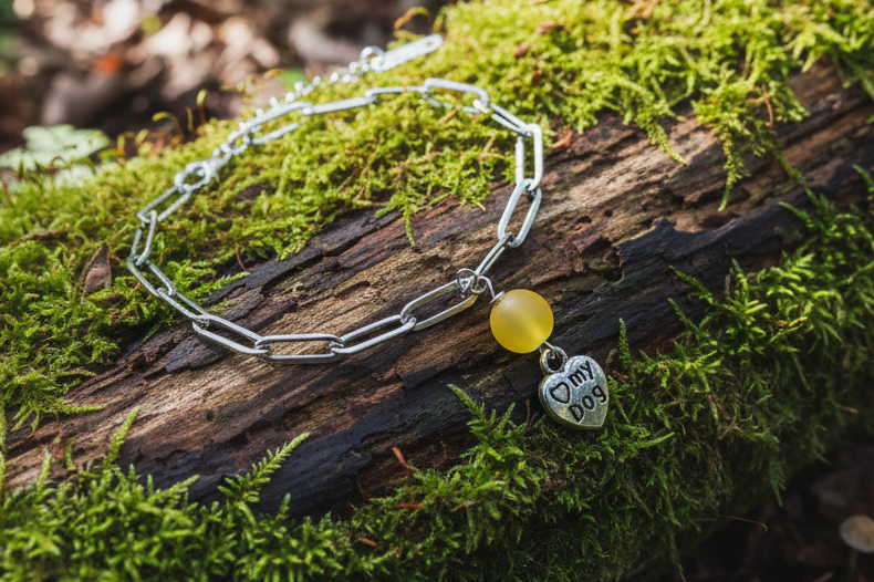 Paperclip Charm Bracelet, Steel, Animal Sanctuary, Gemstone,  Charity
