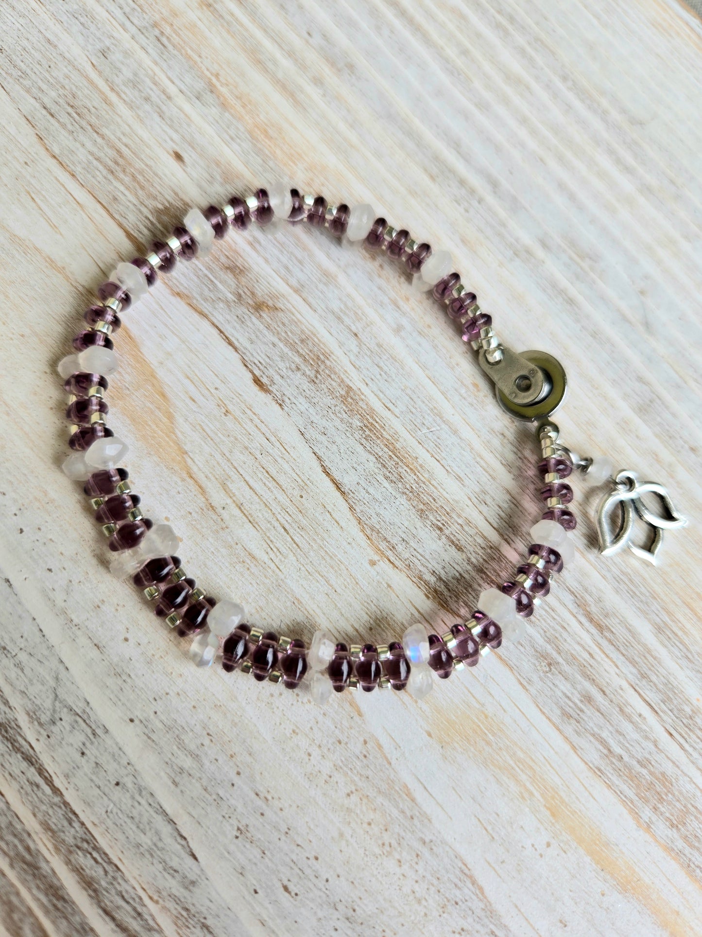 Moonstone Handbeaded Healing Bracelet