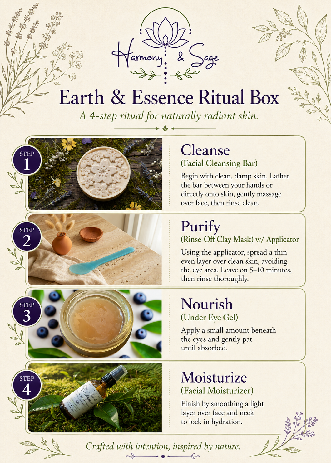 Earth & Essence Ritual Box, Facial Care, Face Care Box, Self Care, Herbal Box