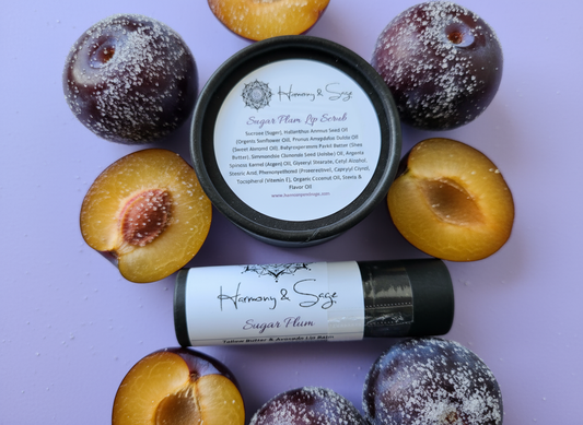 Lip Scrub & Avocado Lip Balm Set, Dry Lip Healing, Gift Set, Lip Exfoliation