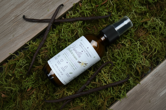 Leave in Conditioner & Detangling Spray, Glass Bottle, Rosemary Oil, Sunflower Oil