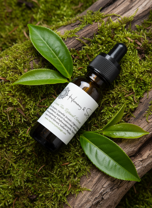 Green Tea Retinol Serum, Face Serum, Hyaluronic Acid