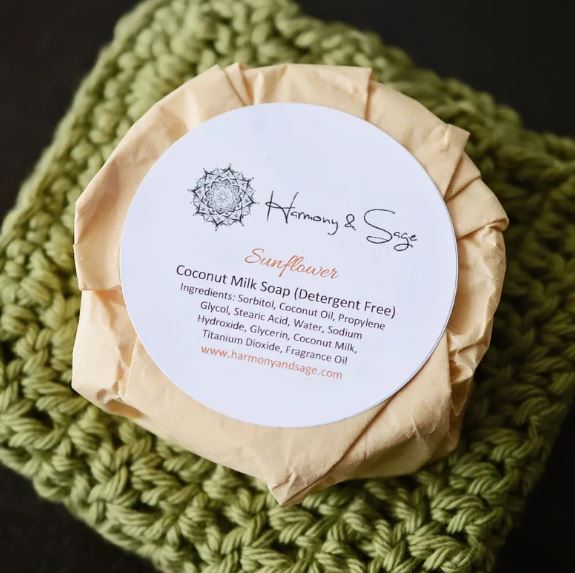 Sunflower Coconut Milk Soap